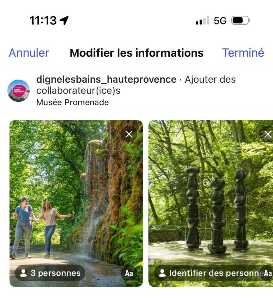 Instagram de l'Office de Tourisme de Digne-les-Bains